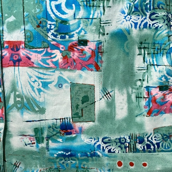 Kak Tus Women's Vintage Printed Jacket. Very Good Condition. Size M. - Picture 6 of 11